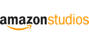 logo of letters spelling "Amazon Studios" with an orange curved arrow underneath